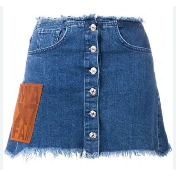 NWT Marques Almeida x 7for All Mankind Denim Skirt - Picture 1 of 9